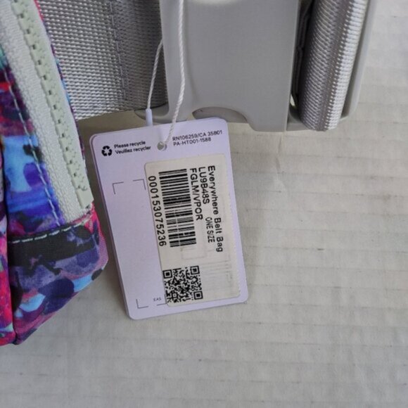 Lululemon Everywhere Belt Bag 1L Floral Glide Multi Vapor Long Strap NEW - Picture 9 of 9